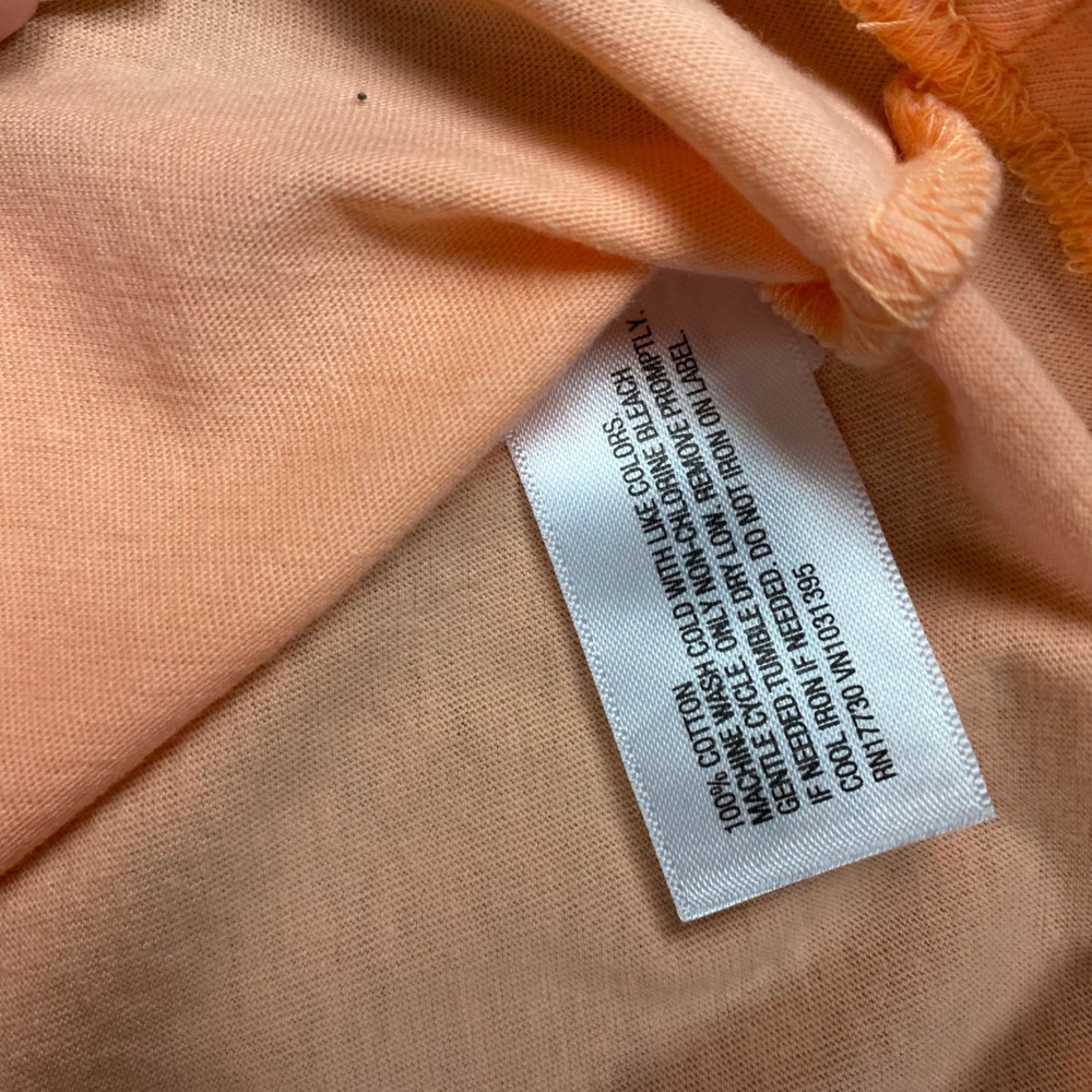Universal Thread Womens Peach Glimmer Short‎ Sleeve Crew Neck T Shirt Size M - Picture 6 of 6